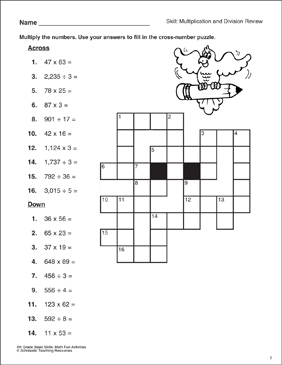 Cross Numbers Puzzles